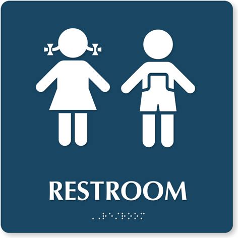 Restroom Signs for Schools