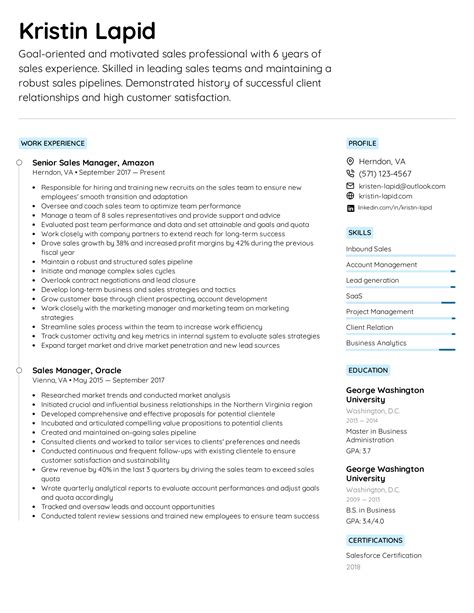 Results-Oriented Sales Executive Resume Template