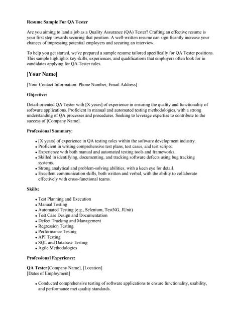 Resume Examples