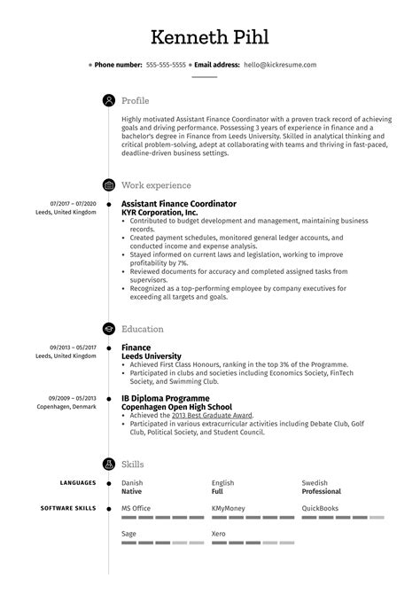 Resume Work Experience Examples