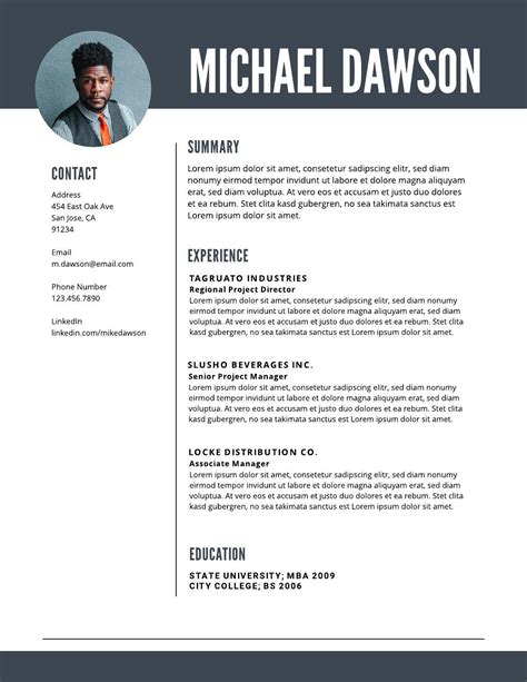 Resume Formatting Ideas