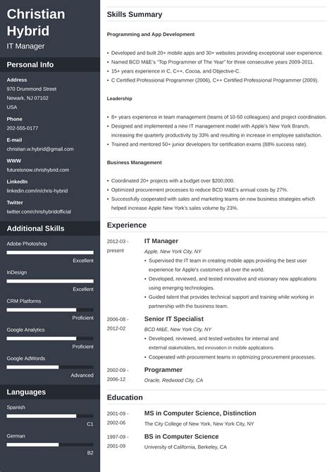 Resume Layout