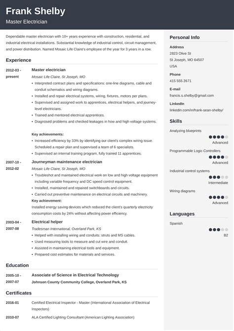 Resume Layout Ideas