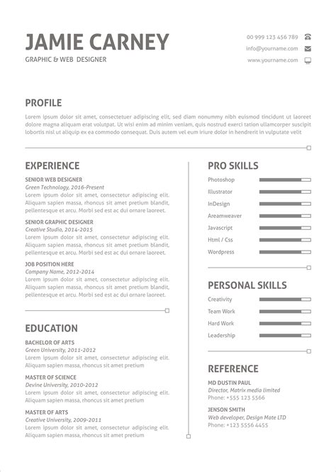 Resume Layout Templates