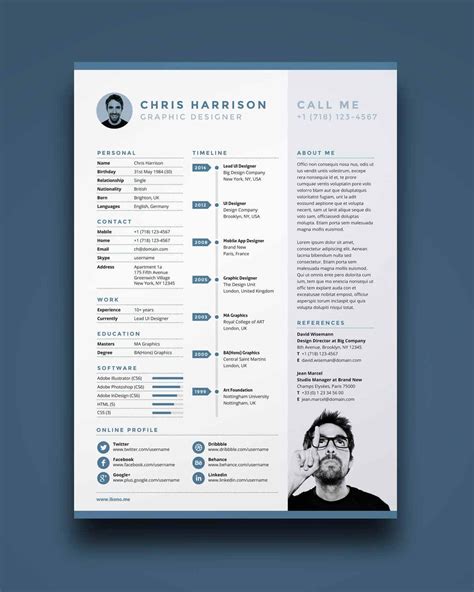 Resume One Pager Template