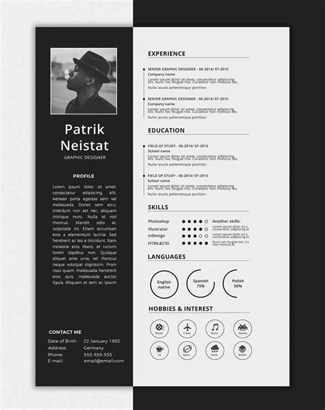 Resume Page Templates Image 1