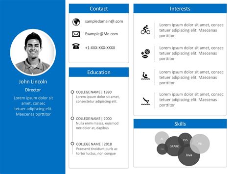 Resume PowerPoint Template 6