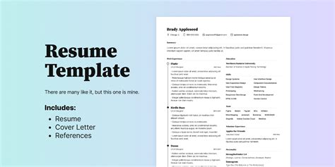 Resume References Templates