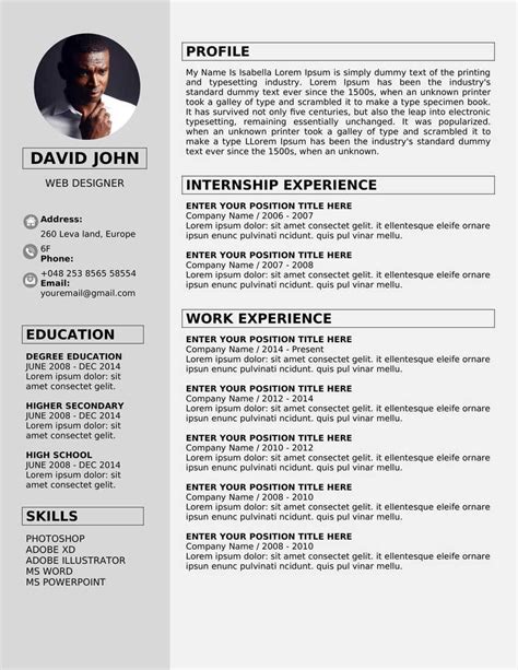 ATS-Friendly Resume Template 2