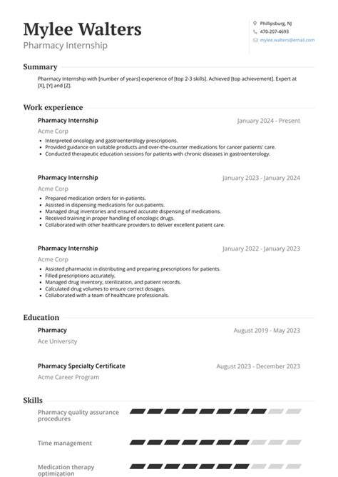 Resume Template Importance