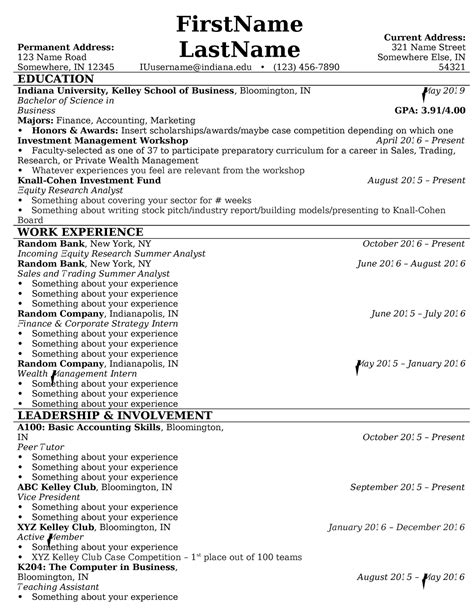 Benefits of Using a UCF College of Business Resume Template