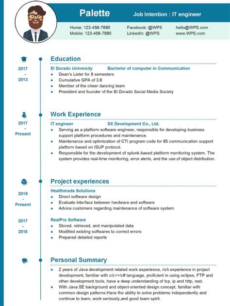 Resume Template Examples