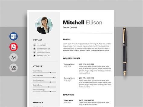 Excel Resume Template 1