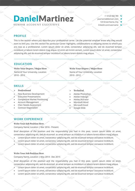 Free Word Resume Templates 2007 Gallery