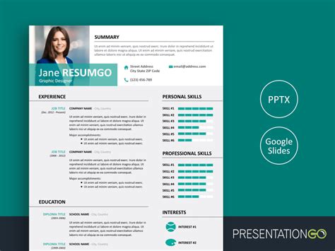 Resume Template PPT Free Download Gallery 6