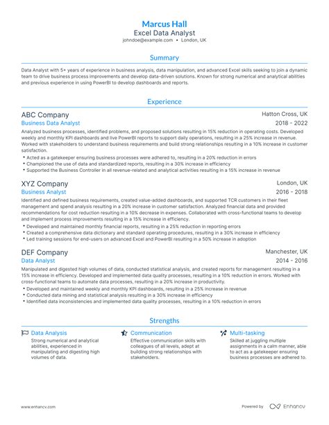 Resume Template with Macros