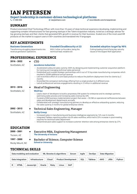 Corporate Resume Template with Photo