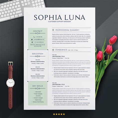 Designer Resume Template with Photo