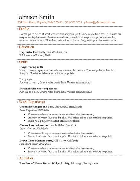 Resume Templates