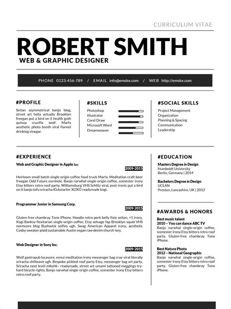 Resume Templates Doc