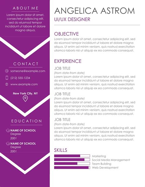 Resume Templates PDF