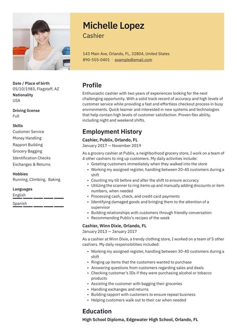 Retail Resume Templates Gallery 2