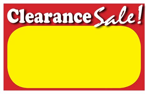 Retail Sale Signs Template 1