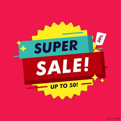 Retail Sale Signs Template 3