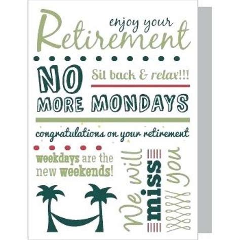 Retirement Card Printables Gallery