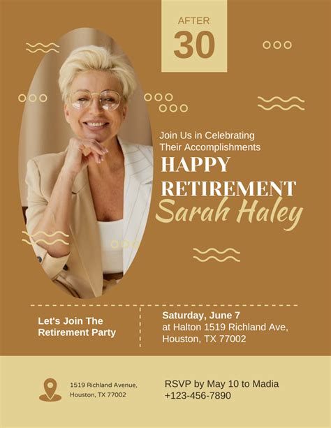 Retirement Ceremony Flyer Template