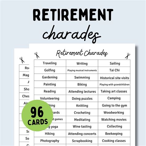 Retirement Charades