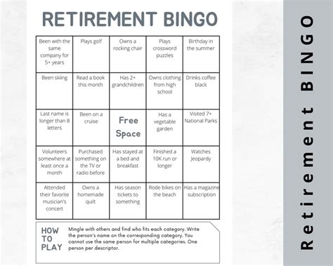 Retirement Games for Coworkers