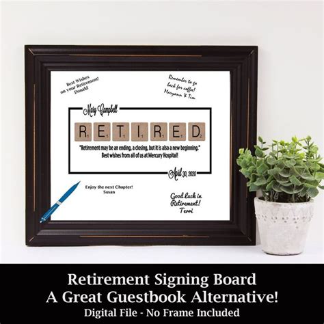 Retirement Guest Book Alternative