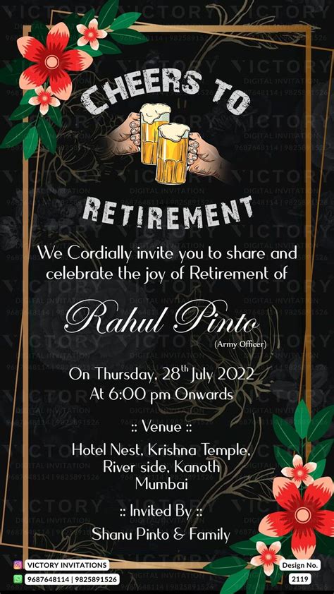 Retirement Invitation Idea 2