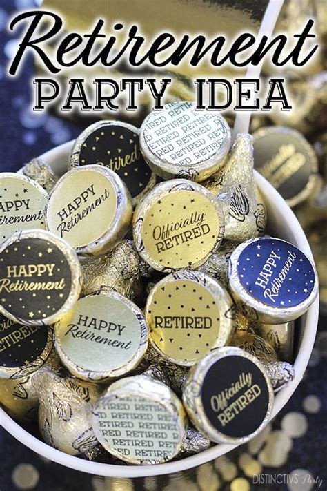 Retirement party favors