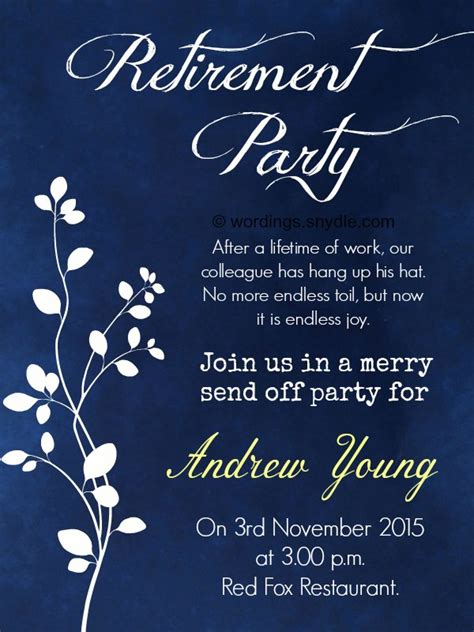 Importance of Retirement Party Invitations