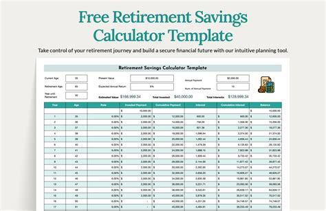 Retirement Savings Calculator Template