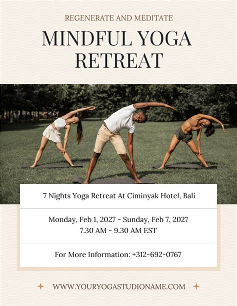 Free Retreat Flyer Template Download