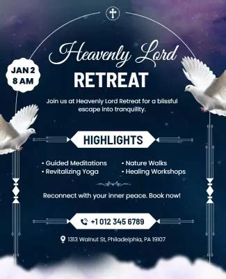 Retreat Flyer Template Font