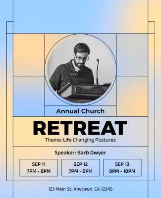 Retreat Flyer Template Inspiration