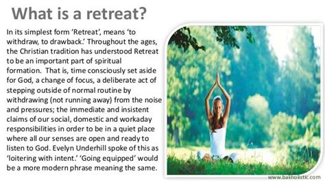 Understanding the concept of retreat