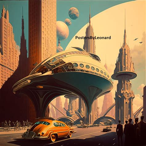 Retro Futurism Background