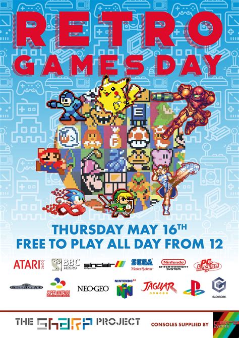 Retro Game Day Flyer