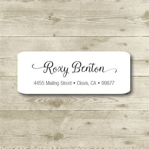 Return Address Label Template