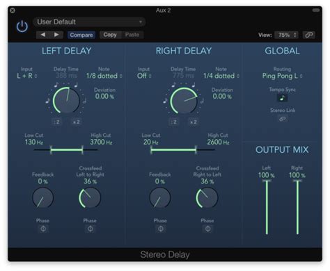 Reverb and delay in Logic Pro X