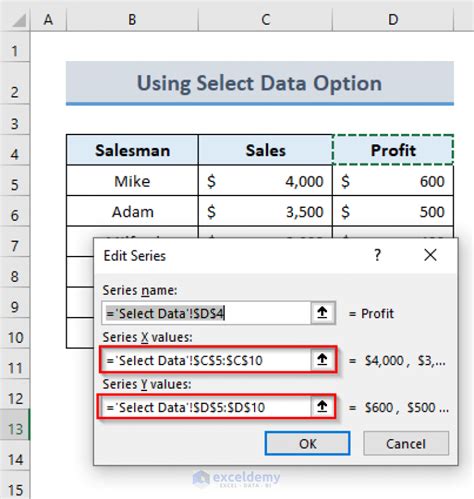 Reverse Axis Excel Formula