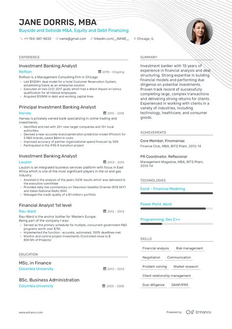 Reverse Chronological Resume Template PDF