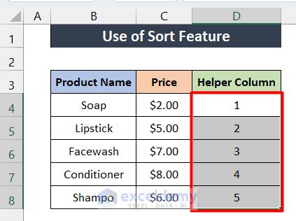 Reverse Column Order