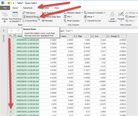 Reverse Excel Data Order Image 3