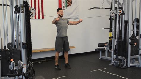 Reverse fly exercise cable workout